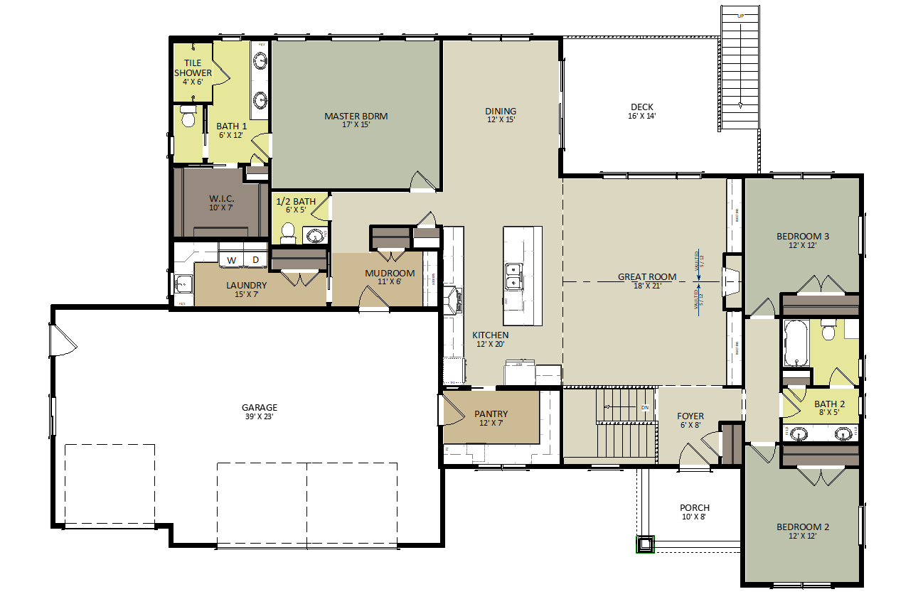 Redrock First Floor Floor Plan